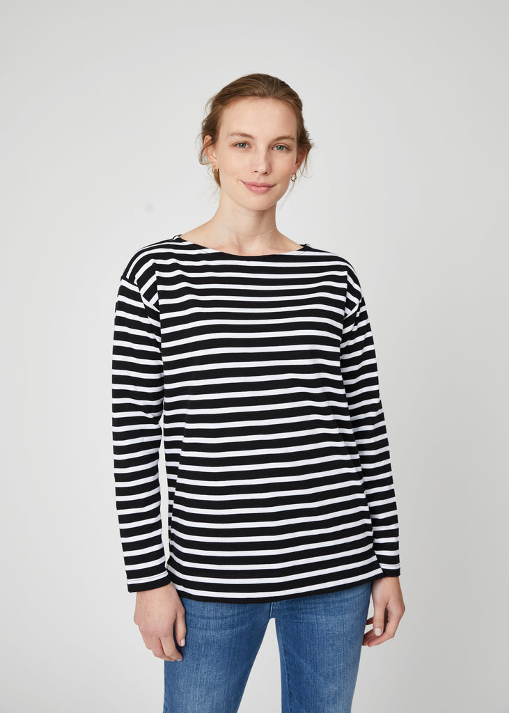 Ivvy Oversized Breton Stripe Tee